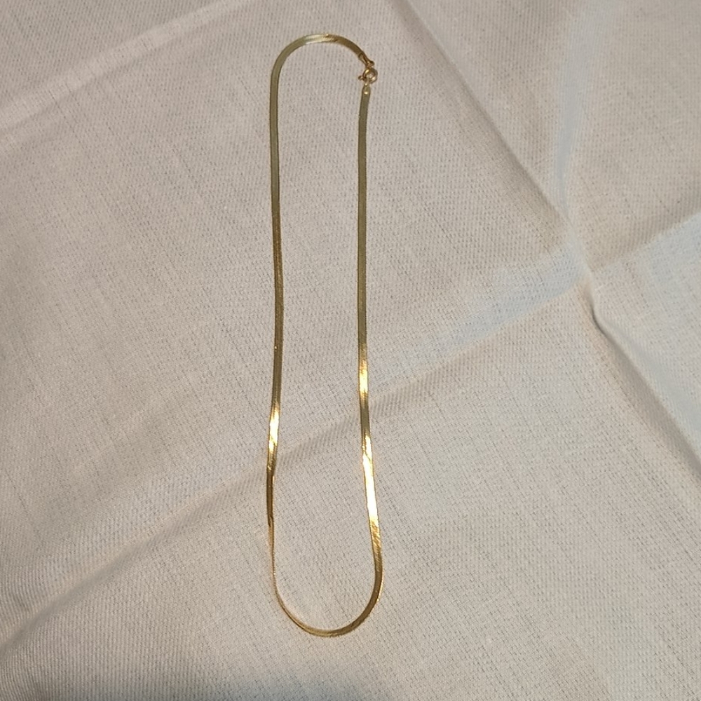 15' 24k gold necklace fr Macy's.